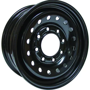 RTX Wheels – Steel Wheel – Black – 16″x6.5″ 28mm – All weather Wheels – X46865